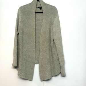 Banana Republic - faux leather zip cardigan